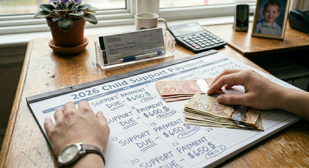 Calendar with bills planning.