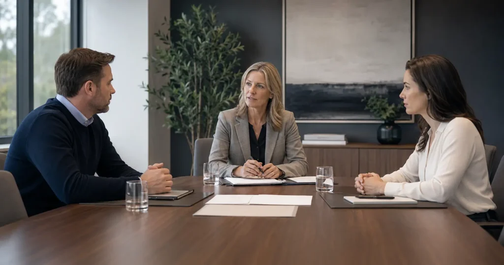 Separating spouses attending divorce mediation with a family mediator in Ontario