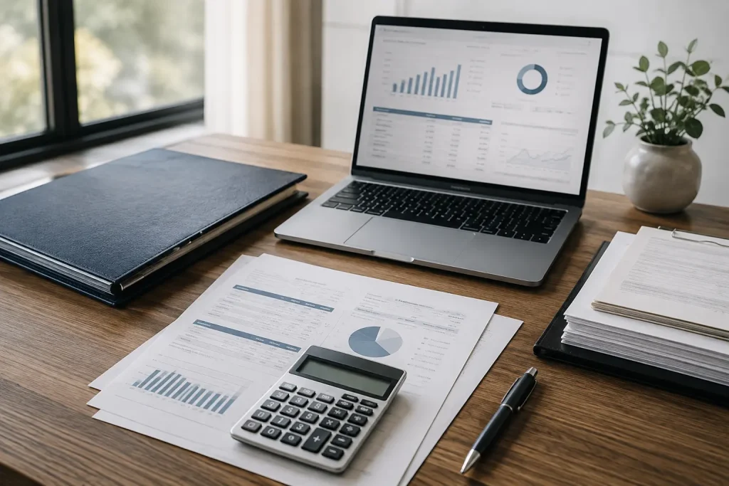 Organized financial records prepared for an Ontario family law case